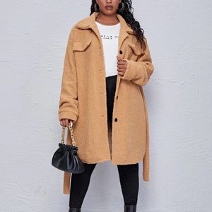 Long belted teddy shirt